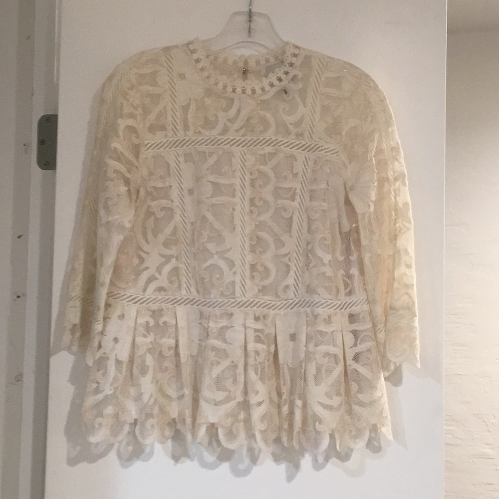 Anthropologie lace blouse